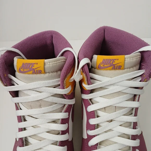 Nike Air Jordan 1 Retro High Og Purple and Yellow Sneakers Men's Size 10.5 - Picture 8 of 16